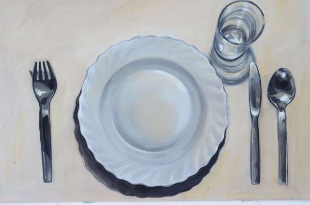 Posljednja večera (detalj), ulje na mediapanu, 35x50cm, 2013.
