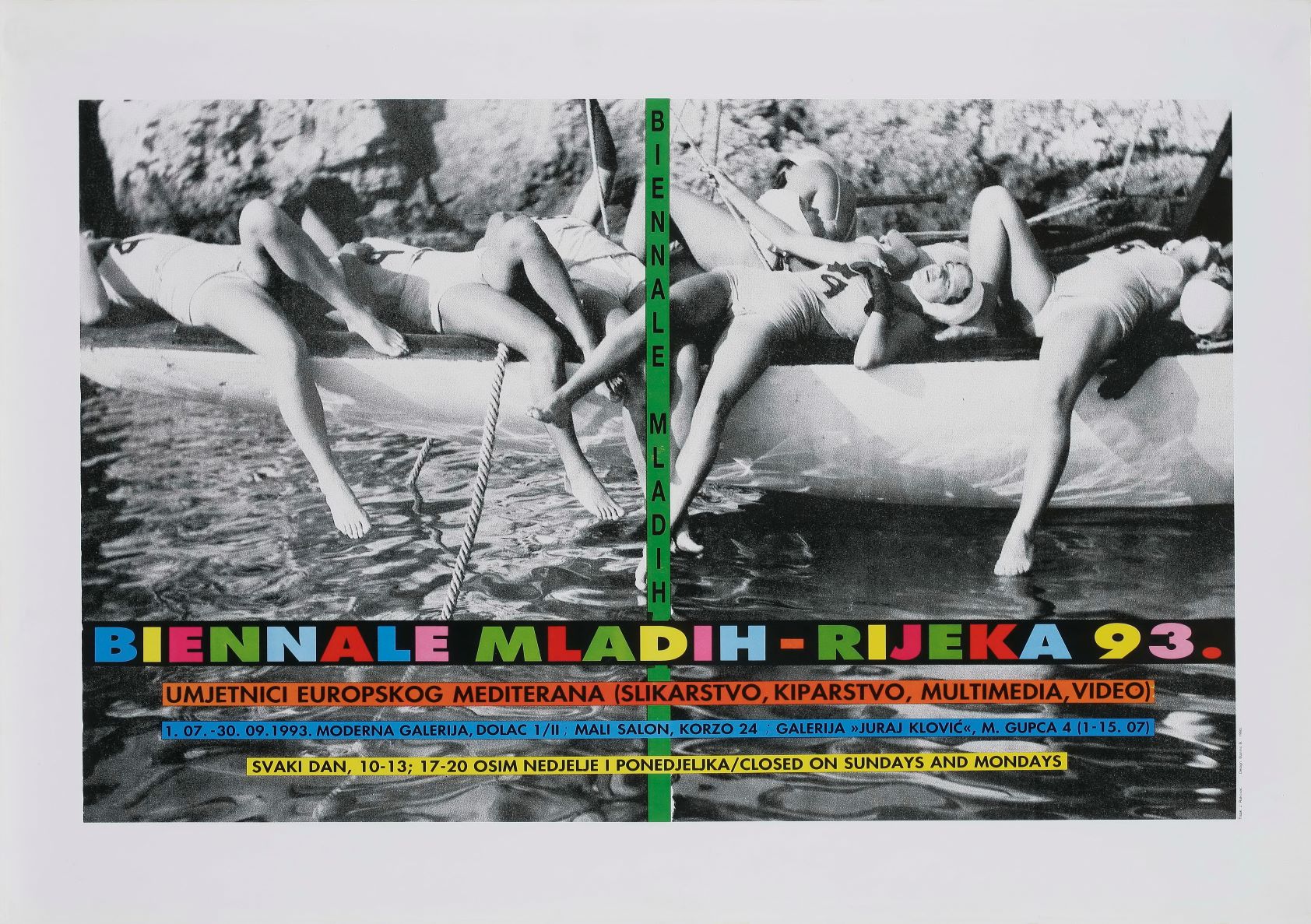 Đanino Božić, Plakat za izložbu Biennale mladih – Rijeka 93., 1993.